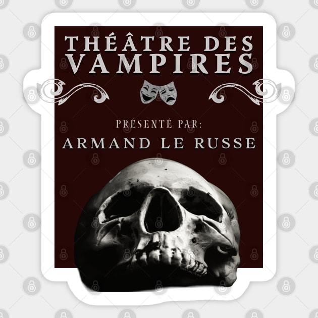 Théâtre des Vampires - Playbill 2 Sticker by nocontextlestat